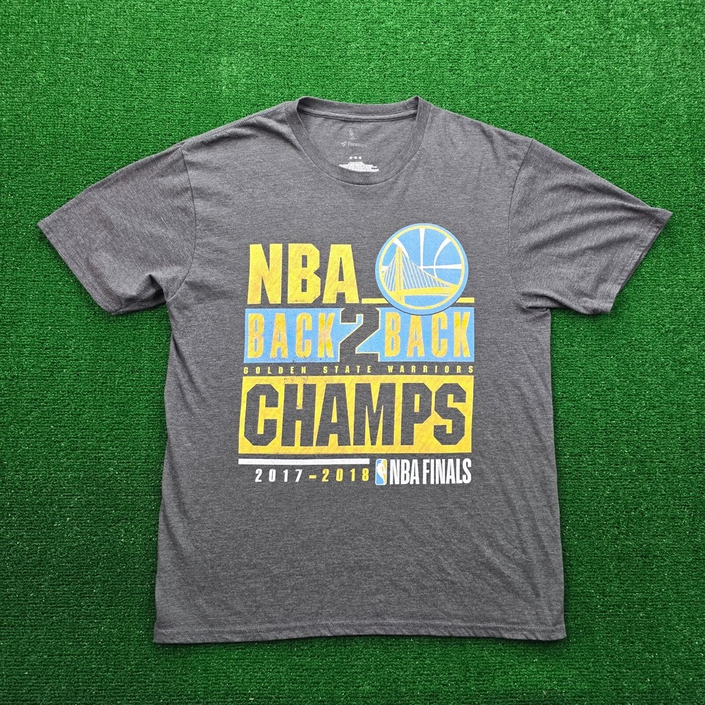 Golden State Warriors 2017‎ 2018 Back 2 Back Champions Tshirt Mens Medium